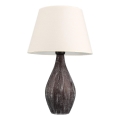 Lampe de table RAMZES 1xE27/40W/230V blanche/marron