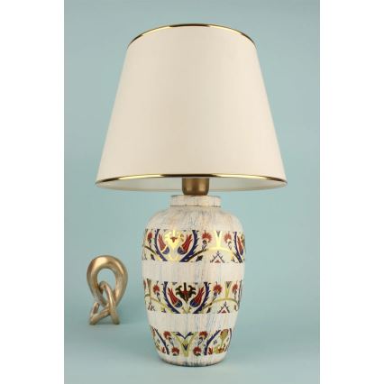 Lampe de table RAMZES 1xE27/40W/230V crème/doré