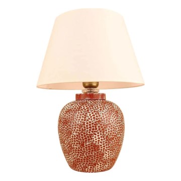 Lampe de table RAMZES 1xE27/40W/230V crème/rouge