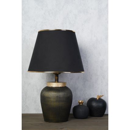Lampe de table RAMZES 1xE27/40W/230V noire/or