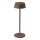 Lampe de table rechargeable à intensité variable d'extérieur LED/2W/5V 4400 mAh IP54 marron