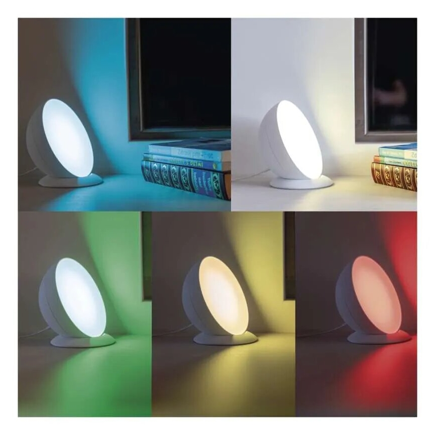 Lampe de table RGB à intensité variable GoSmart LED/7W/230V Wi-Fi blanc