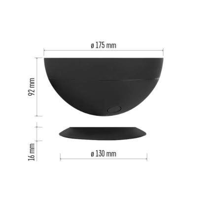 Lampe de table RGB à intensité variable GoSmart LED/7W/230V Wi-Fi noir