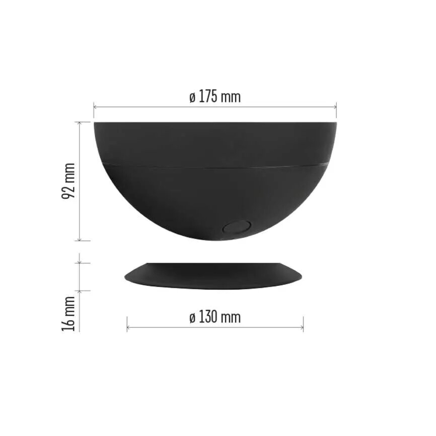 Lampe de table RGB à intensité variable GoSmart LED/7W/230V Wi-Fi noir