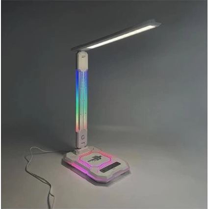 Lampe de table RGB tactile rechargeable et à intensité variable avec charge sans fil LED/7,5W/5V 2700-5300K blanc