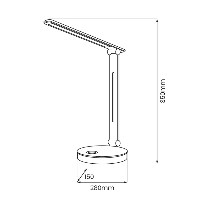 Lampe de table RGBW BRUNO LED/5W/5V 3000/4500/6000K blanc