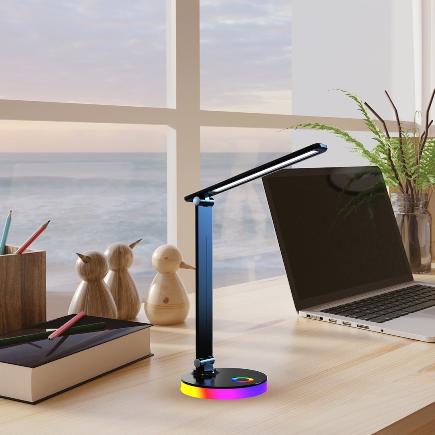 Lampe de table RGBW BRUNO LED/5W/5V 3000/4500/6000K noir