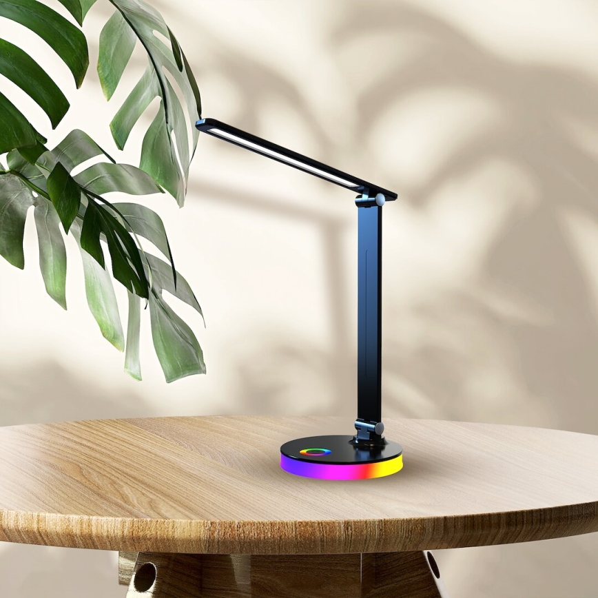 Lampe de table RGBW BRUNO LED/5W/5V 3000/4500/6000K noir