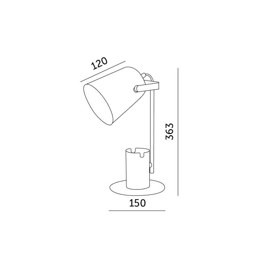 Lampe de table ROLIG 1xE27/25W/230V blanc