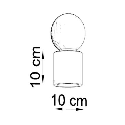 Lampe de table SALGADO 1xE27/60W/230V béton