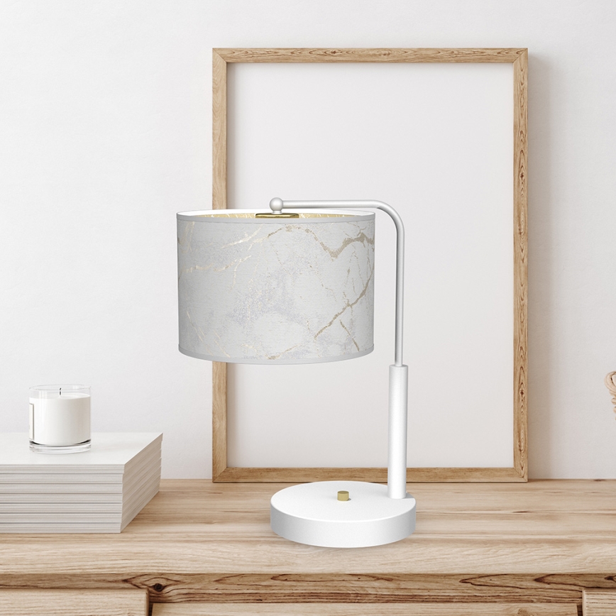 Lampe de table SENSO 1xE27/60W/230V blanche