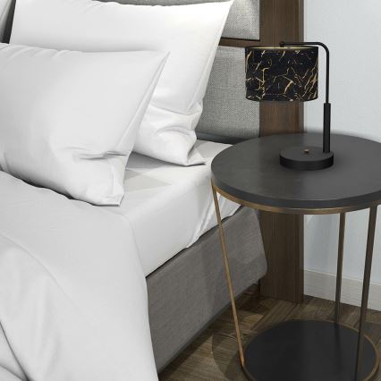 Lampe de table SENSO 1xE27/60W/230V noire