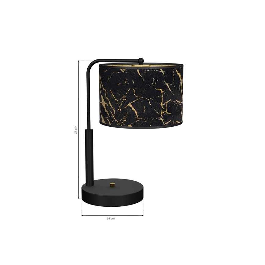Lampe de table SENSO 1xE27/60W/230V noire