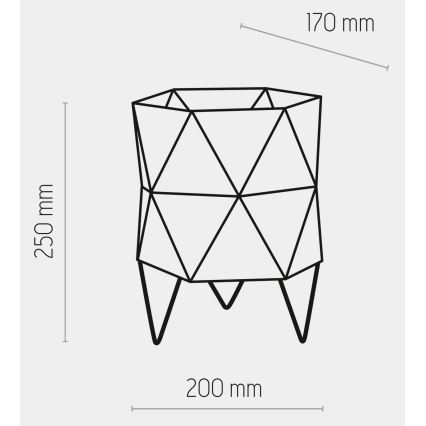 Lampe de table SIRO 1xE27/15W/230V blanche/argentée