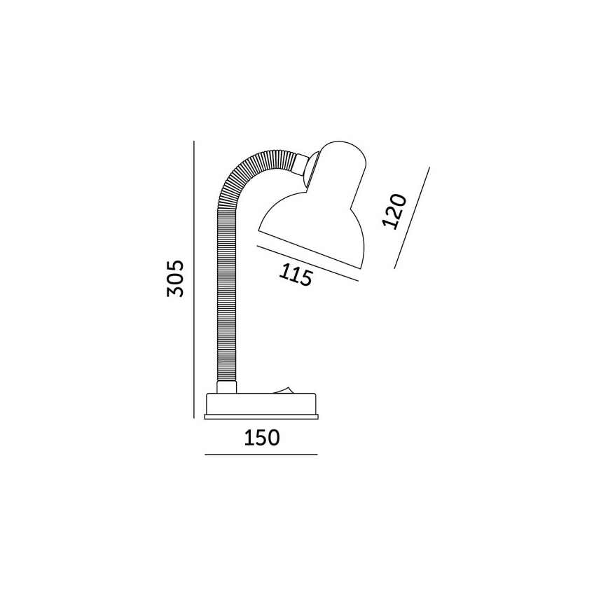 Lampe de table SMIESZEK 1xE27/40W/230V vert