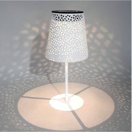 Lampe de table solaire LED LUVETRA LED/1xAA 4000K IP44 200 mAh blanche