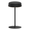 Lampe de table solaire rechargeable à intensité réglable VIVIEN LED/3W/5V 2700K 1600 mAh IP54 noir