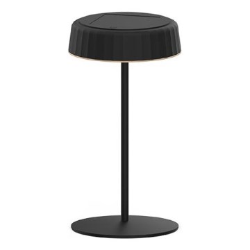 Lampe de table solaire rechargeable à intensité variable LED VIVIEN LED/3W/5V 2700K 1600 mAh IP54 noir