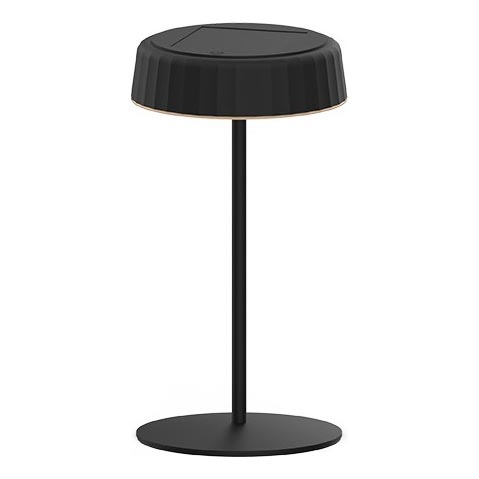 Lampe de table solaire rechargeable à intensité variable LED VIVIEN LED/3W/5V 2700K 1600 mAh IP54 noir