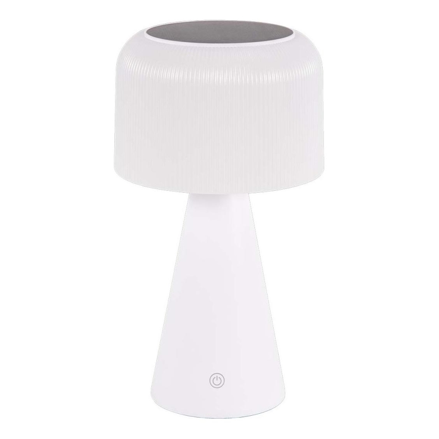 Lampe de table solaire tactile à intensité variable LED/3,7V 1800 mAh 3000/4000/5000K IP44 blanc