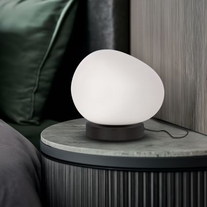 Lampe de table STONES 1xE27/40W/230V noire