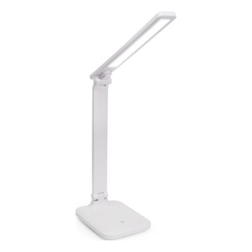 Lampe de table tactile à intensité variable avec charge sans fil et Port USB REMUS LED/5W/230V blanc