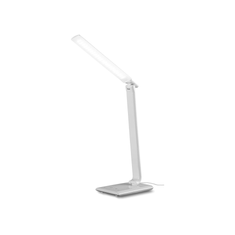 Brandsseller Lampe de table LED Hauteur env. 38 cm Intensité variable  Capteur tactile 3 niveaux de luminosité Batterie rechargeable Blanc chaud
