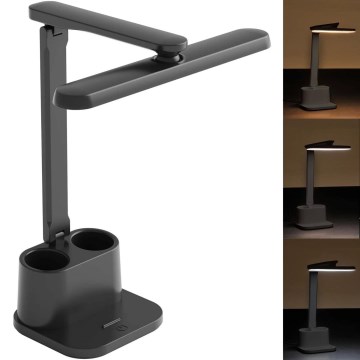 Lampe de table tactile à intensité variable BARI LED/6W/230V noir