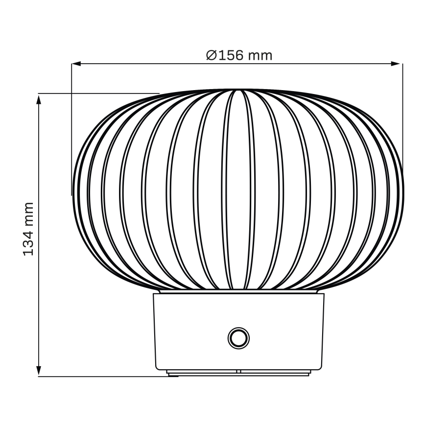 Lampe de table tactile à intensité variable LATTE LED/1,8W/5V USB 2000 mAh chrome mat/blanc