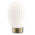 Lampe de table tactile à intensité variable LATTE LED/1,8W/5V USB 2000 mAh doré/blanc