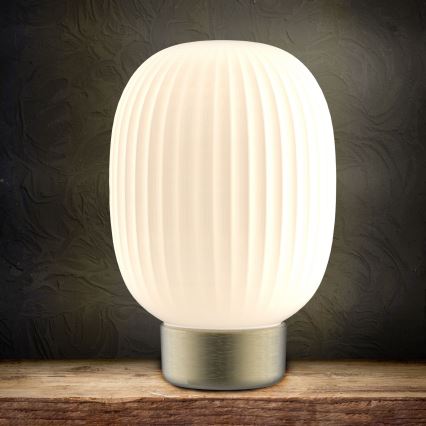 Lampe de table tactile à intensité variable LATTE LED/1,8W/5V USB 2000 mAh doré/blanc