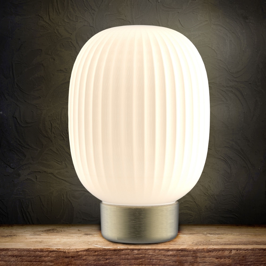 Lampe de table tactile à intensité variable LATTE LED/1,8W/5V USB 2000 mAh doré/blanc