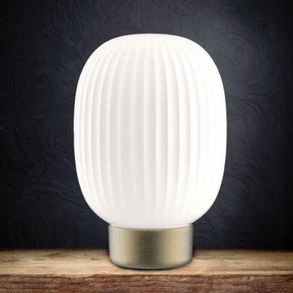 Lampe de table tactile à intensité variable LATTE LED/1,8W/5V USB 2000 mAh doré/blanc