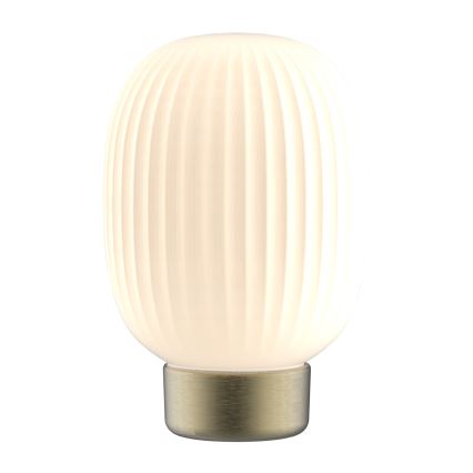 Lampe de table tactile à intensité variable LATTE LED/1,8W/5V USB 2000 mAh doré/blanc