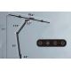 Lampe de table tactile flexible à intensité variable LED/24W/230V 3000-6500K CRI 92 noir