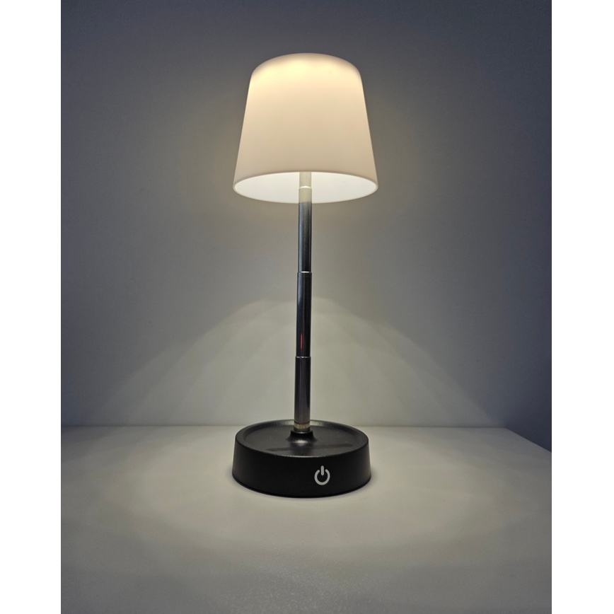 Lampe de table tactile à intensité variable LED/3W/5V USB 800 mAh blanc