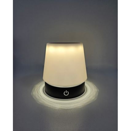 Lampe de table tactile à intensité variable LED/3W/5V USB 800 mAh blanc