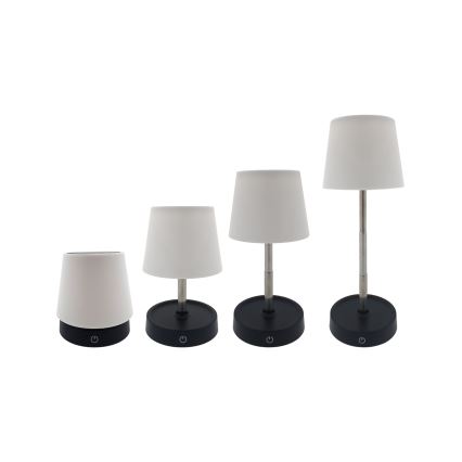 Lampe de table tactile à intensité variable LED/3W/5V USB 800 mAh blanc