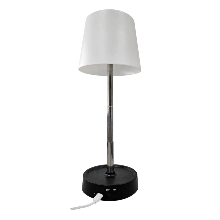 Lampe de table tactile à intensité variable LED/3W/5V USB 800 mAh blanc