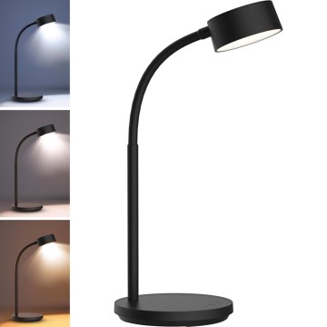 Lampe de table tactile à intensité variable LED/4,5W/5V 3000/4000/6500K noir