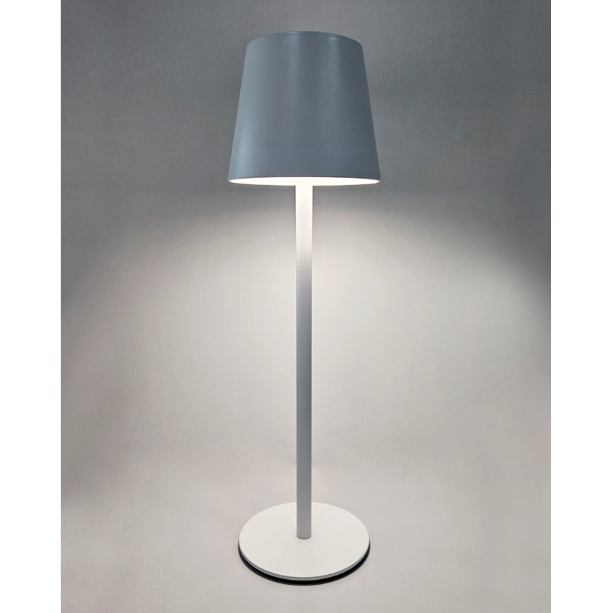 Lampe de table tactile à intensité variable LED/5W/5V USB 1200 mAh blanc