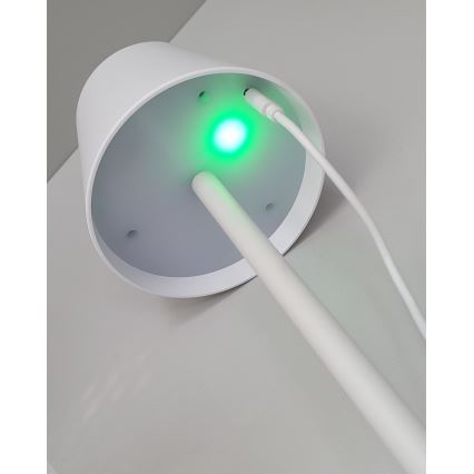 Lampe de table tactile à intensité variable LED/5W/5V USB 1200 mAh blanc