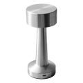 Lampe de table tactile à intensité variable LED SIMPLY/5V 2700/4000/6500K 800 mAh chrome brillant