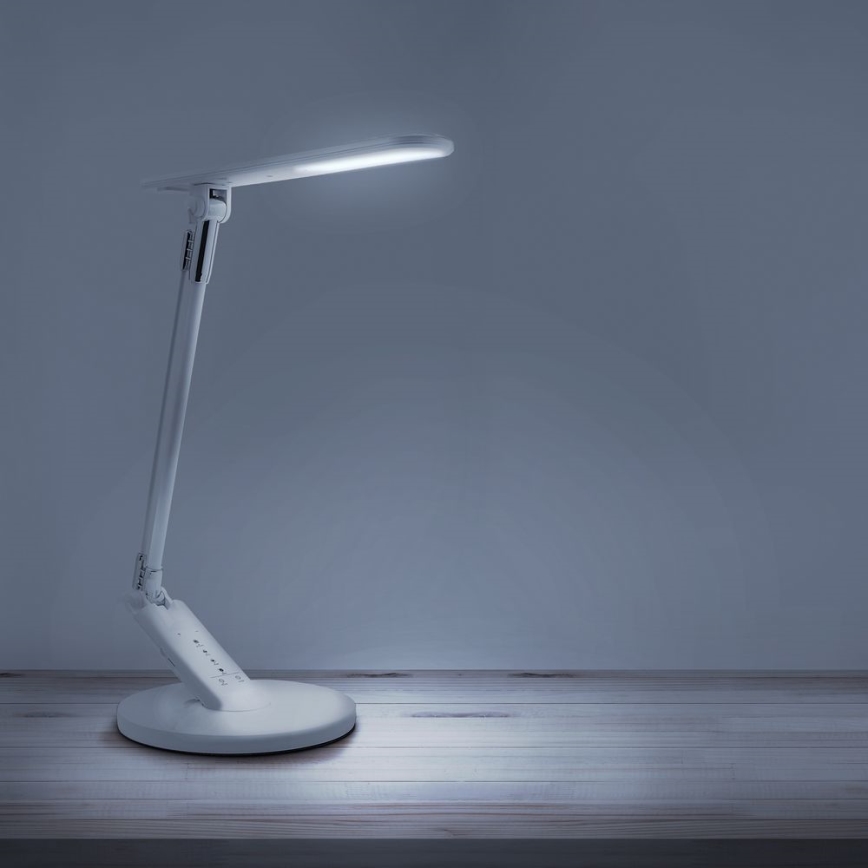 Lampe de table tactile à intensité variable OPTIMUM LED/7W/230V USB 3000/4000/6000K blanc