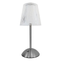 Lampe de table tactile à intensité variable rechargeable ELBA LED/1,6W/800 mAh chrome mat/transparent