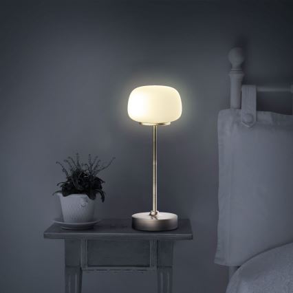 Lampe de table tactile à intensité variable RIMINI LED/2W/5V USB 2000 mAh doré/blanc