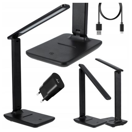 Lampe de table tactile dimmable LED/6W/230V 3000/4000/6000K noire