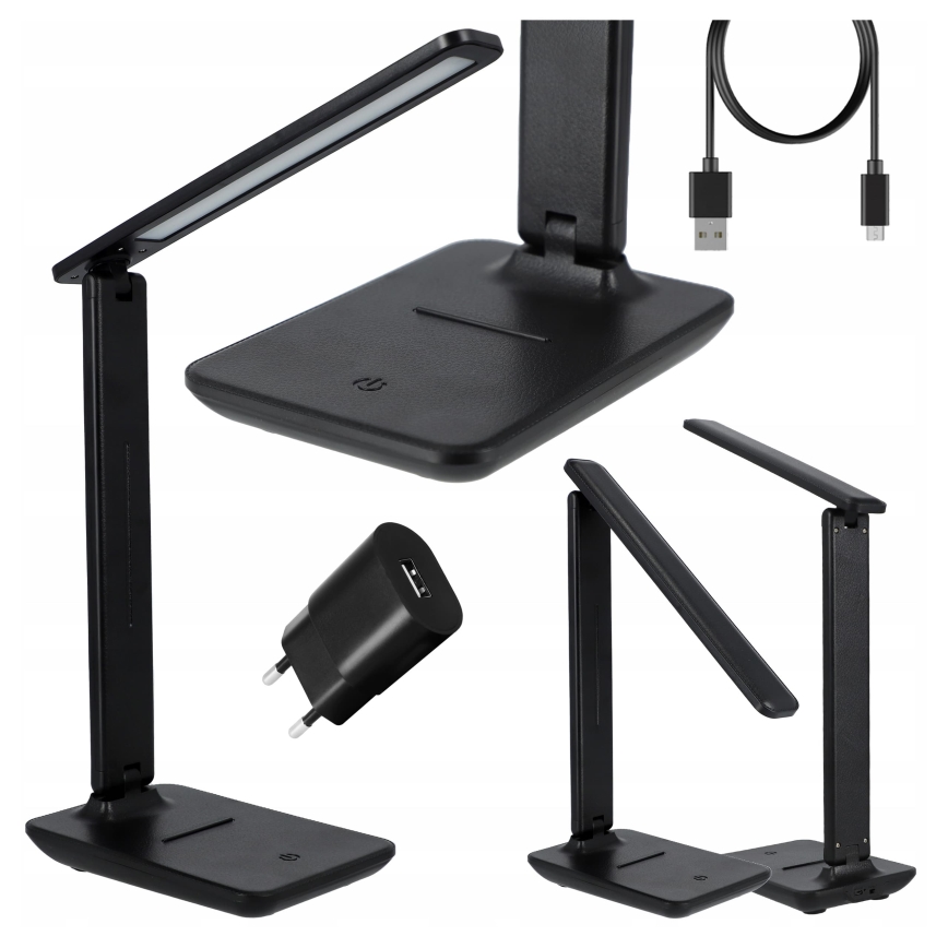 Lampe de table tactile dimmable LED/6W/230V 3000/4000/6000K noire