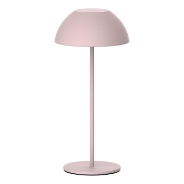 Lampe de table tactile extérieure à intensité variable TANZANIA LED/1,8W/5V USB 1800 mAh IP44 rose