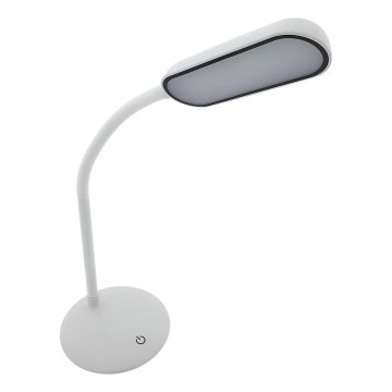 Lampe de table tactile flexible à intensité variable LED/6W/5V USB 1200 mAh blanc